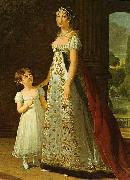 elisabeth vigee-lebrun Portrait of Caroline Murat with her daughter, Letizia oil painting reproduction